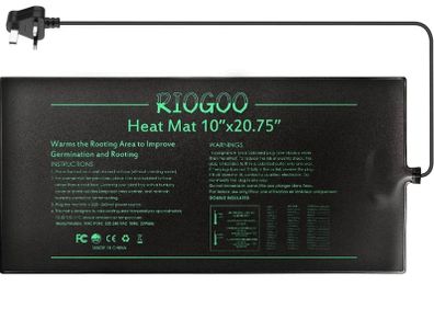 Seedling Heat Mat, Waterproof Greenhouse Heating Pad 10" x 20.75" Germination Heated Propagator Warming Mat for Terrarium Reptile Amphibian (FREE POSTAGE)