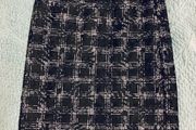 Mint Velvet Black Lace Overlay Skirt UK10 EU38 Knee Length Elegant Workwear