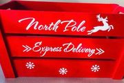 Christmas wooden gift box