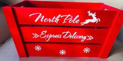 Christmas wooden gift box