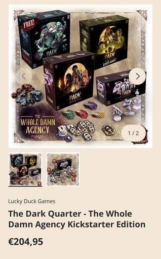 The Dark Quarter Whole Damn Pledge Board Game
