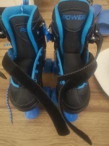 roller skates + knee & elbow protectors + helmet