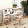 Folding Dining Table with 4-Tier Shelves Image 3
