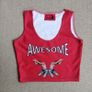 Red Spandex Leggings and Top gym set, size S Image 3
