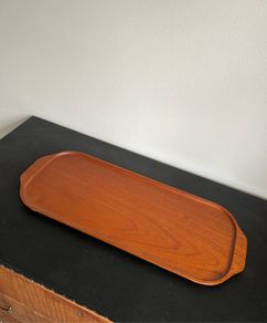 Mid Century Scandinavian Teak Tray Vintage