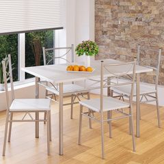 Dining Table Kitchen Table with 4 Chairs Dining Room Set Kitchen Table Chair Set
