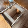 Solid wood extendable table and 5 chairs Image 3