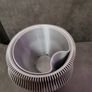 3D printed plant pot - grey PETG Image 3