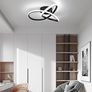 Led Ceiling Light Dimmable, Modern Led Ceiling Lamp with Remote Control, Minimalist Black Ceiling Lights for Bedroom Kitchen Living Room Dining Office Hallway - 42W, Black, 40cm, 3000K-6000K Image 4