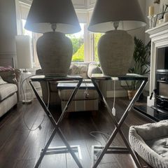 lamp and table