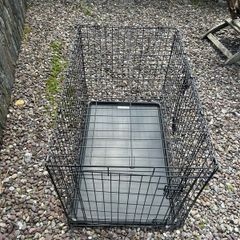 Medium Dog Cage. 36 inch Folding 2 Door Dog Crate .
