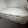 SMALL double bed with mattress Image 2