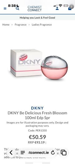 2 x 100 ml DKNY Be Delicious Perfumes