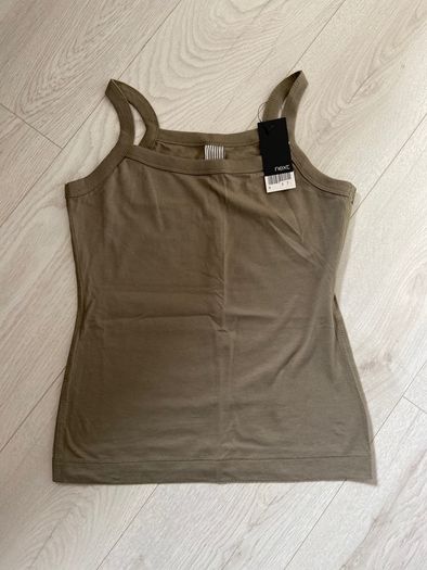 BNWT Next Ladies Khaki Vest Top Size 8