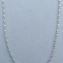 Vintage Sterling Silver 925 Tube and bead chain , Silver necklace , Minimalist jewelry, length 20" - 2,86g Image 4
