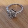 Silver diamond 925 hallmarked  size 7 Image 8