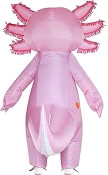 SEASONAL SALE  Axolotl Costumes Inflatable Costume Halloween Blow Up Costume for Men Women Blow up Costumes Funny Fancy Dress Party