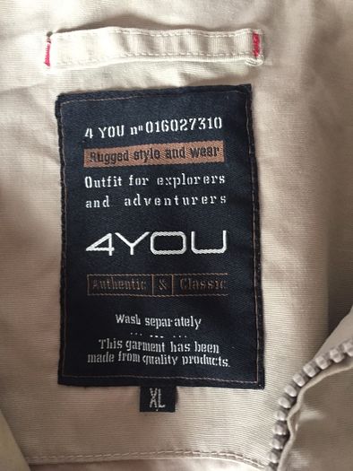 Jacket size xl