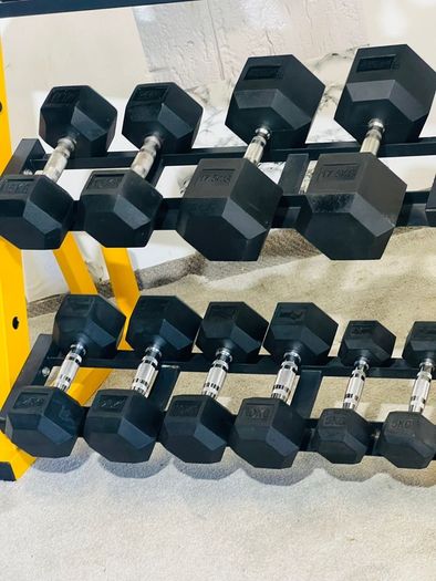 Dumbbells Kettlebels With Stand