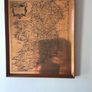 Vintage Etchmaster on Copper Map of Ireland Picture Framed Image 2