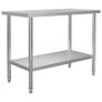 Stainless Steel Kitchen Work Table with 2-Tier Image 5