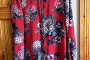 George Ladies deep pink floral long sleeve blouse size 20 includes Postage