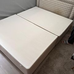 King size bed Mattress and headboard