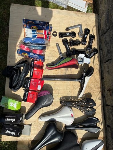 Job lot of bicycle parts