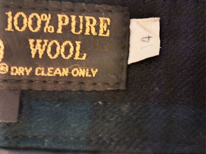 Vintage 1980s Wool Watch-Plaid Tailored Trousers