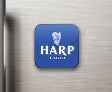 Harp Lager Fridge Magnet (50mm x 50mm)