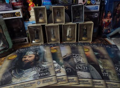 Lord of The Rings ! Chess Collection ! 7 Figures with Magazines ! LOTR
