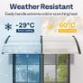 Large Window Door Awning Canopy,Transparent 300x100cm Image 3