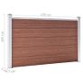 Garden Fence WPC 180x105 cm Brown Image 9