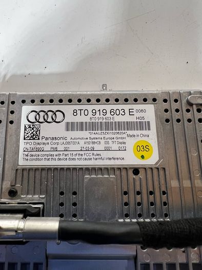 Audi A5 8t 2010 Sat Nav Mmi Display Screen 8t0919603e A1l7b114s