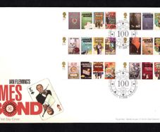 2008 Great Britain The 100th Anniversary of the Birth of Ian Fleming (writer for James Bond) Commemorative Stamps addressed First Day Cover (FDC) with Edinburgh pictorial cancel