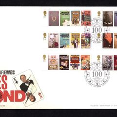 2008 Great Britain The 100th Anniversary of the Birth of Ian Fleming (writer for James Bond) Commemorative Stamps addressed First Day Cover (FDC) with Edinburgh pictorial cancel