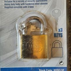 32mm Padlock with 3 keys