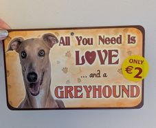 greyhound sign, new.