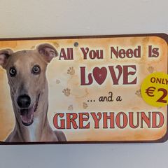 greyhound sign, new.
