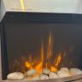 BPS Electric Fireplace Heater 1800W-2000W Brushed Stainless Steel Image 3