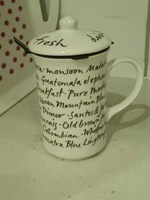 Whittard of Chelsea China Coffee Mug and  Lid