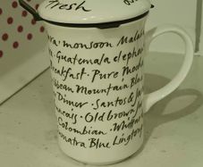 Whittard of Chelsea China Coffee Mug and  Lid