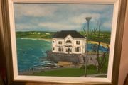 Portrush oil painting free postage