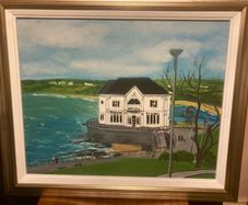 Portrush oil painting free postage