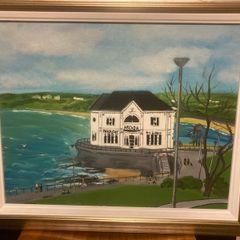 Portrush oil painting free postage