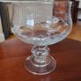 Vintage Duiske Glass Hand-Cut Footed Trifle / Dessert Bowl (Grape & Vine Pattern) Image 4