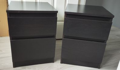 IKEA Malm bedside lockers