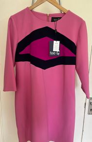 Fee-G diamond pink midi dress