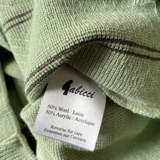 Gabicci men's v neck jumper wool mix size xl new