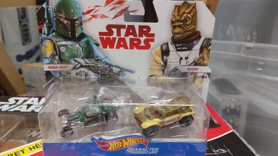 Hot Wheels - Star Wars Character Cars Twin Pack - Boba Fett & Bossk
